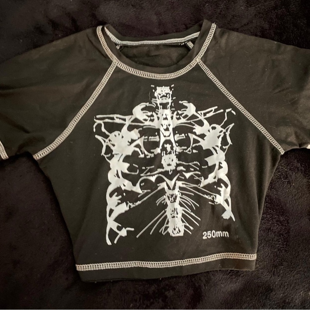 Black Skeleton Graphic Tee